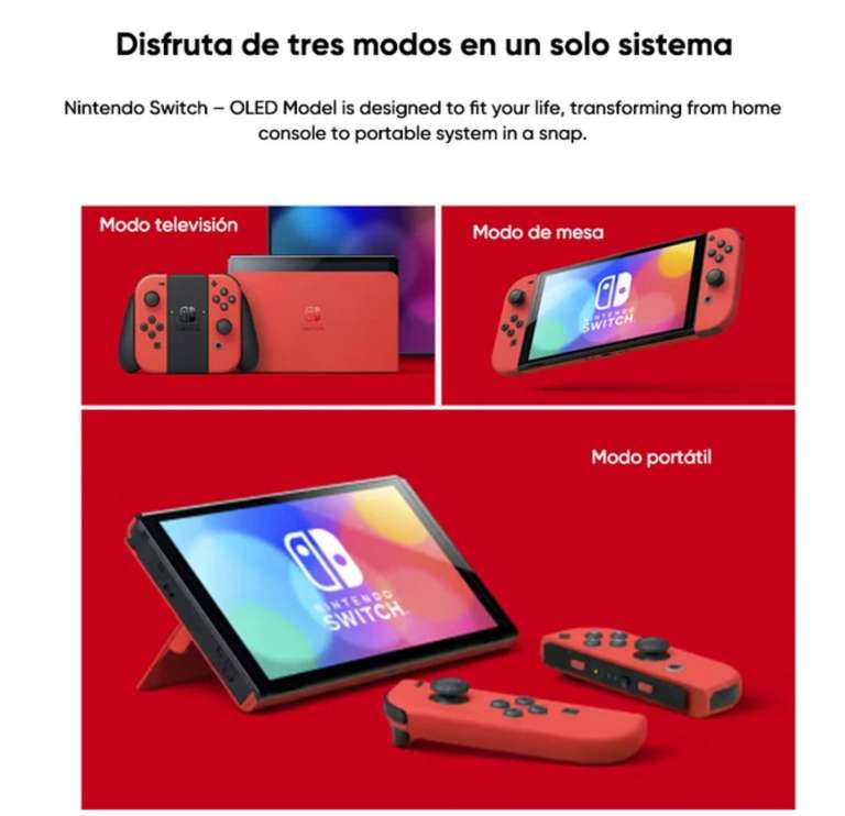 Console de jeu OLED portable Nintendo Switch, modèle OLED