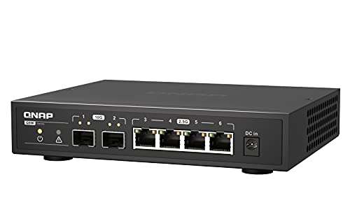 Switch QNAP QSW-2104-2S - 2 ports 10GbE SFP+ et 4 ports 2,5GbE RJ45