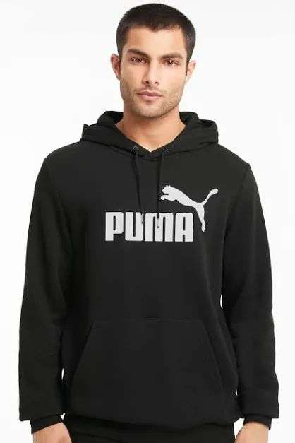 Sweat à Capuche Puma Essentials Big Logo pour Homme - Taille XS à 4XL