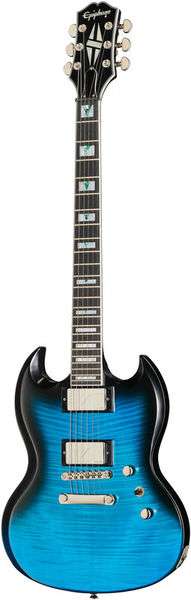 Guitare électrique Epiphone SG Prophecy Blue Tiger Aged Gloss