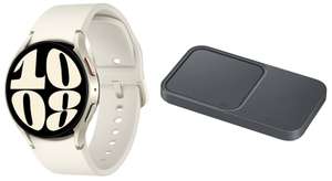 Montre connectée Samsung Galaxy Watch6 (40mm, Crème) + Charge sans fil Samsung Duo 15W (Via ODR de 50€) + 30€ cagnottés Club+/Infinity