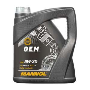 Sélection de huiles moteur Mannol en promotion - Ex : Huile moteur OEM 5W30 - 4L - MN7709-4