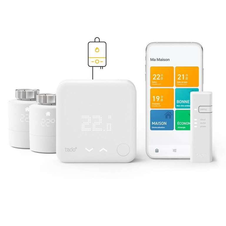 Netatmo Pack Thermostat Intelligent + Tête Thermostatique Connectée et  Intelligente - Cdiscount Bricolage
