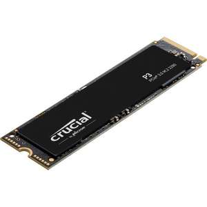 SSD interne M.2 NVMe Crucial P3 - 1 To, 3D NAND, Jusqu'à 3500-3000 Mo/s (+ 6€ à cagnotter pour les CDAV)
