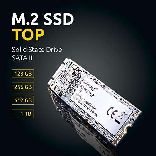 SSD interne M.2 Intenso Top Performance - 1 To, Série ATA III, 3D NAND