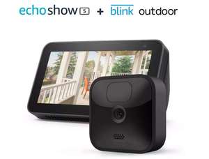 Pack caméra Blink Outdoor + Enceinte connectée Echo Show 5 (Vendeur Boulanger)