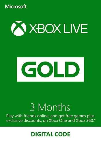 Abonnement Xbox Live Gold - 3 mois (Dématérialisé)