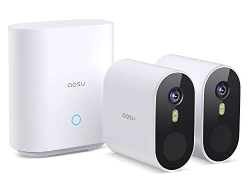Caméra de sécurité Aosu - 4k, WiFi, 365j d'autonomie (Vendeur Tiers)