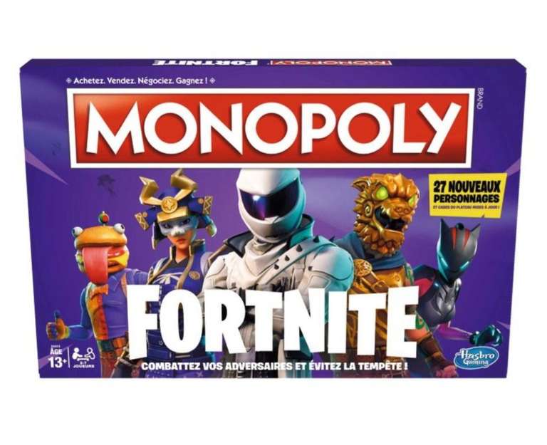 Jeu de société Monopoly Edition Fortnite (via 13.90€ sur la carte de fidélité)