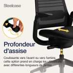 Steelcase Series 1, chaise de bureau ergonomique avec soutien lombaire LiveBack et accotoirs 4D Onyx