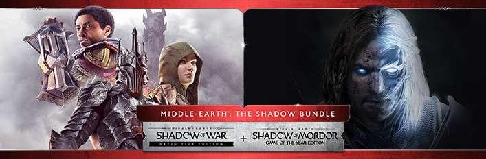 Pack de L'Ombre - La Terre du Milieu - Middle-earth : Shadow of War + Middle-earth: Shadow of Mordor + 2 DLCs (Dématérialisé - Steam)