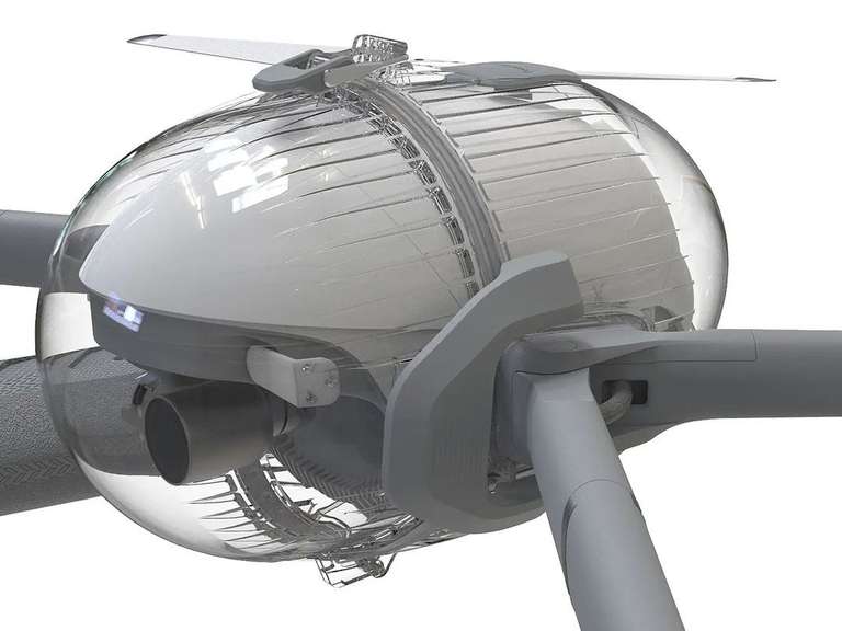 Drone PowerVision PowerEgg X avec boîtier étanche