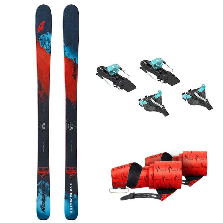 Pack Nordica Enforcer 80 S + Atk Candy 5 Binding Incl. Stoppers + Skins 21/22 Skitouring Skis with Bindings Kids (sport-conrad.com)