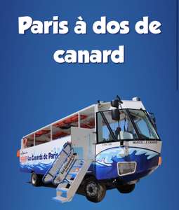 15% de réduction sur les billets pour le bus amphibie Canards de Paris - Paris (75)