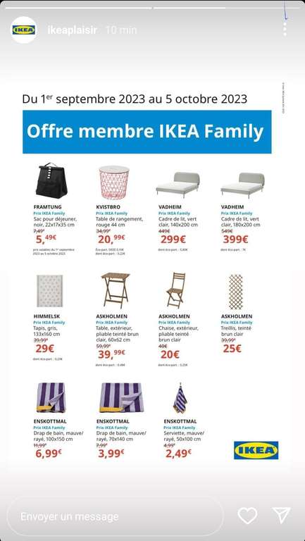 [IKEA Family] Sélection de produits en promotion - Plaisir (78)