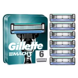 Lot de 6 Lames de rasoir recharges Gillette Mach3 pour Homme (Via 14,67€ sur Carte Fidélité) - Montigny-lès-Cormeilles (95)