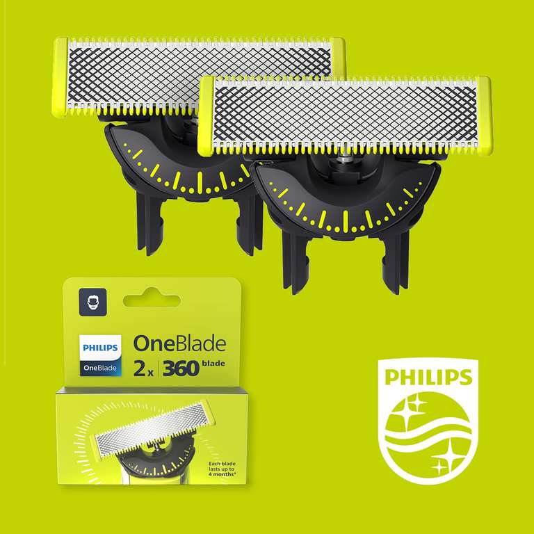 Lot de 2 lames Philips OneBlade 360 - Modèle QP420/60 (17,12€ via abonnement)