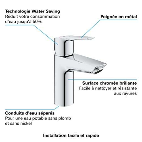 Mitigeur lavabo Grohe Quickfix Start (23551002) - taille M (Import Allemagne)