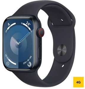 Montre connectée Apple Watch série 9 GPS + cellulaire 45mm minuit