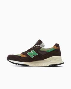 Basket Homme New Balance 998 Made in USA 'Brown Green' (Tailles du 37.5 au 44.5)