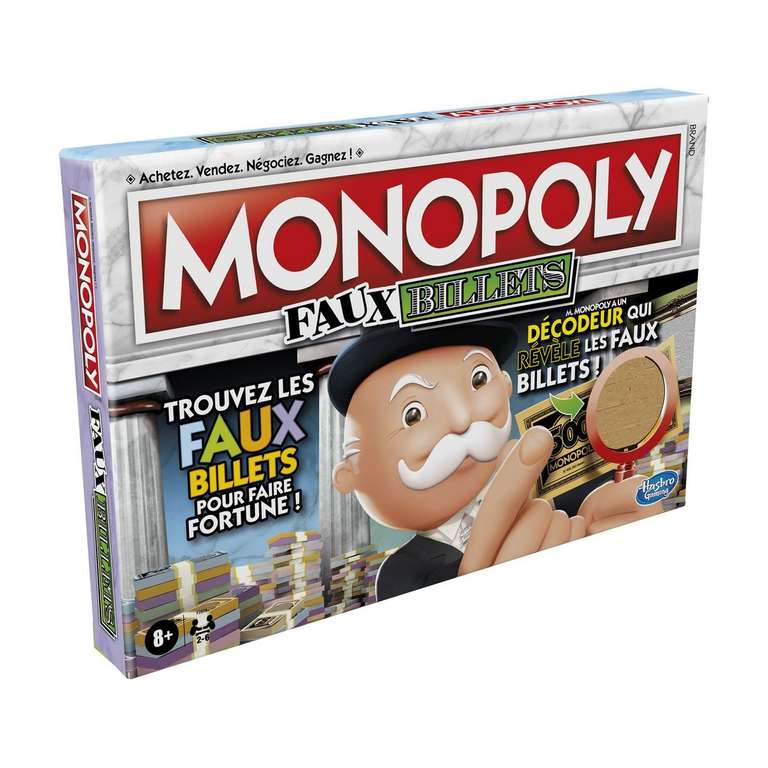 Jeu Monopoly faux billets (Via 15,99€ sur Carte Fidélité)