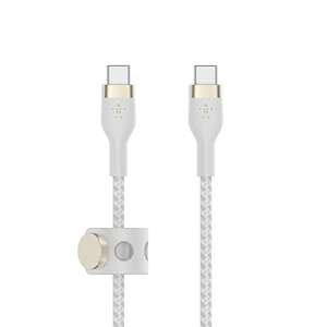 Câble à gaine tressée Belkin BoostCharge Pro Flex USB-C vers USB-C, 1m, Certifié USB-IF