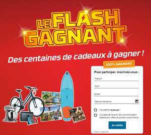 [Jeu 100% gagnant] Le Flash Gagnant - Ex: Code de 15€ dès 49.90€ d'achats chez Wonderbox (ouest-france.fr)
