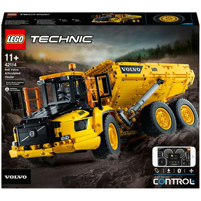 Jeu de construction Lego Technic Le tombereau articulé Volvo 6x6 - 42114 (via 60€ fidélité)
