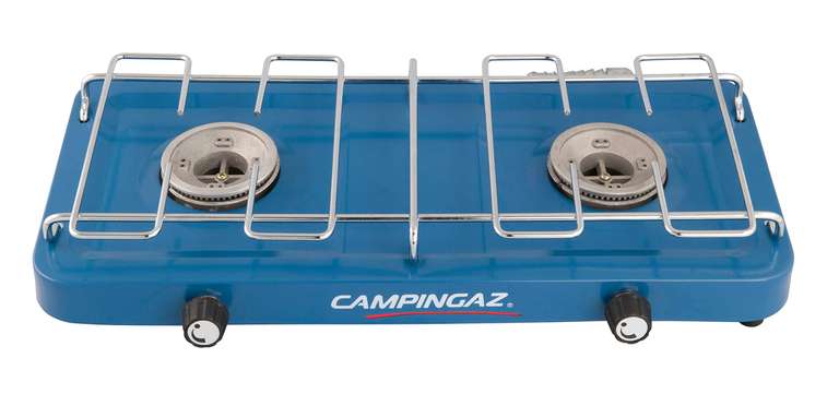 Réchaud De Camping Campingaz Base Camp – 2 Brûleurs Séparés 1600 W Chacun, Allumage Facile, Compact Et Léger (1,9 Kg) – Parfait Pour Vos Escapades En Plein Air