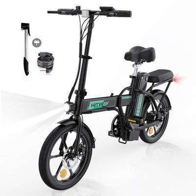 Vélo à assistance électrique pliable Hitway 16" - Batterie 36V, 8,4Ah (vendeur tiers)