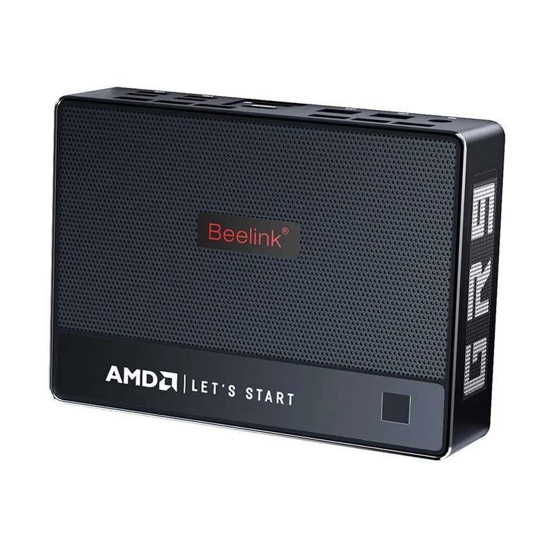 Mini-PC Beelink GTR5 - Ryzen 9 5900HX, 32 Go de RAM (3200 MHz), 500 Go en SSD, Bluetooth 5.2 + Wi-Fi 6E, Windows 11, lecteur d'empreintes