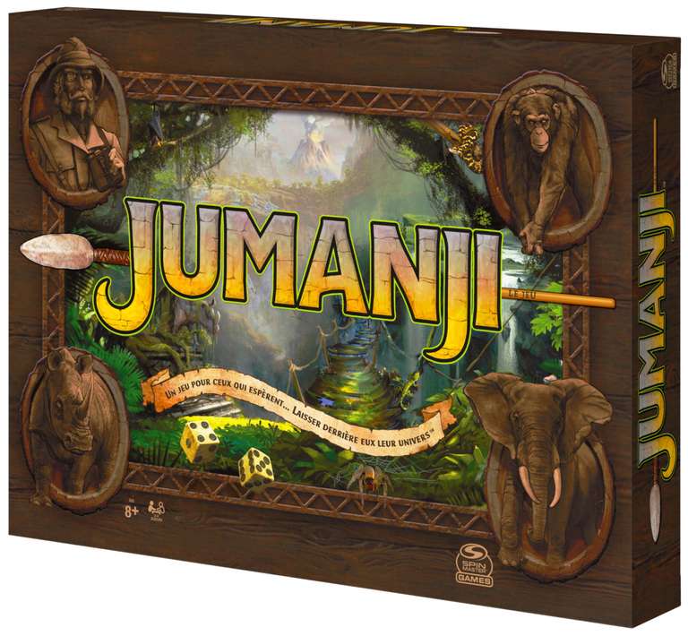 Jumanji - Version voyage Spin Master : King Jouet, Jeux de plateau