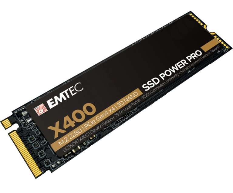 SSD interne M.2 NVMe Gen 4.0 Emtec X400 Power Pro (3D NAND) - 2 To