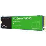 SSD interne M.2 NVMe WD Green SN350 (TLC 3D) - 480 Go (WDS480G2G0C)