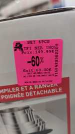 Batterie de cuisine Seb 6 pièce inox - Auchan Bessoncourt (90)