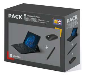 Pack PC Portable hybride Microsoft Surface Pro 9 (2,8k, i5-1235U, 8 Go RAM, 256 Go SSD, W11) + Clavier + Souris + Stylet