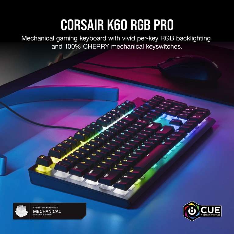 Clavier gaming filaire Corsair K60 RGB Pro - Technopole (57)
