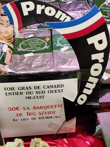 Foie gras de canard entier du sud ouest mi-cuit - Le Bœuf Tricolore Angers (49)