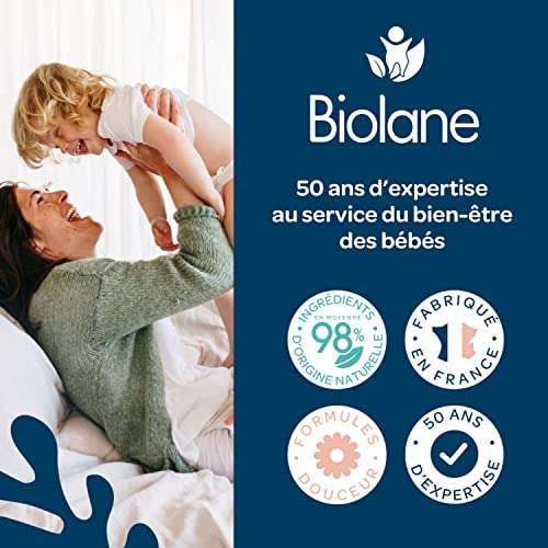 Lot de 216 lingettes nettoyantes pour bébé Biolane (Via Coupon et Prévoyez et Économisez)