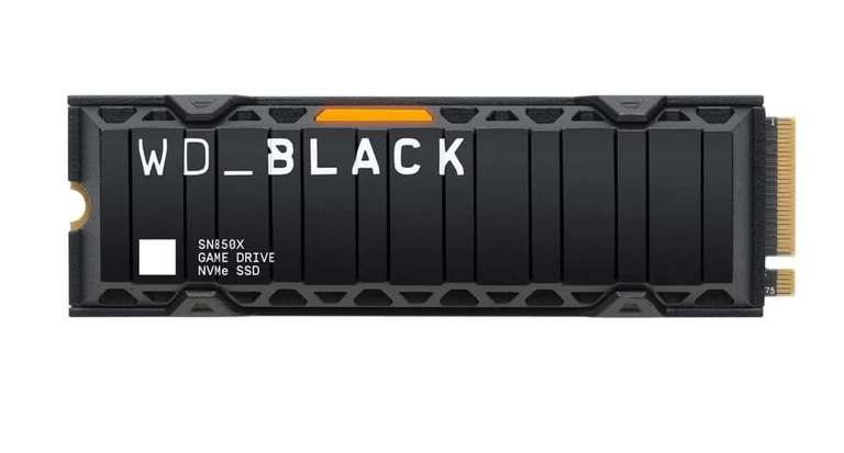SSD interne NVMe Western Digital WD_Black SN850X 2280 PCIe 4.0 - 1 To avec Heatsink (WDS100T2XHE)