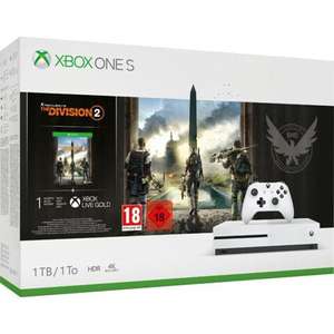 Console Microsoft Xbox One S 1To + Tom Clancy's The Division 2 (Via retrait magasin)