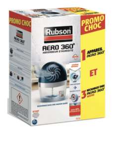 Absorbeur d'humidité Rubson Aero 360° (3 recharges incluses)