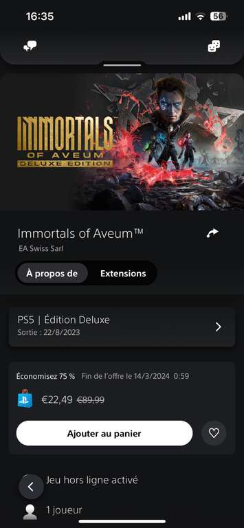 Immortals of Aveum sur PS5