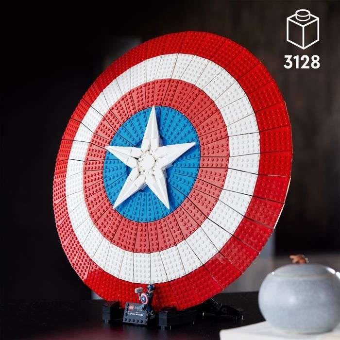 Sélection de Lego en promotion - Ex : LEGO Marvel Le Bouclier de Captain America (3128 pièces, 76262)