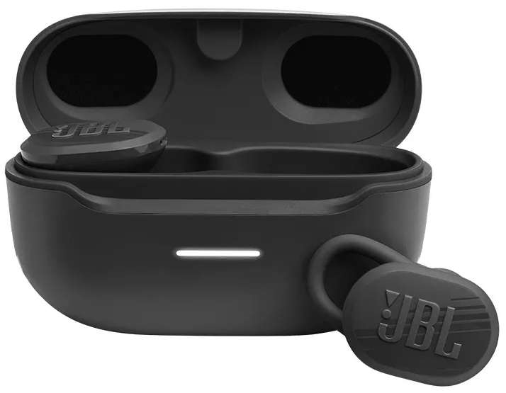 Ecouteurs sans fil JBL Endurance Race TWS avec Boitier de charge - Bluetooth 5.2, Autonomie 30h, IP67 (Noir)