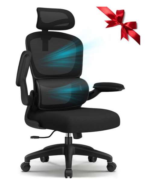 Chaise bureau ergonomique soutien lombaire et appui-tête ajustable (Vendeur  tiers) –