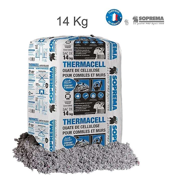 Sac de Ouate de cellulose Thermacell - 14kg
