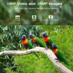 Mangeoire/Caméra d'observation connectée pour oiseaux - Caméra 1080P 120°, Wifi, IP65, Panneaux solaires (Entrepôt Allemagne)