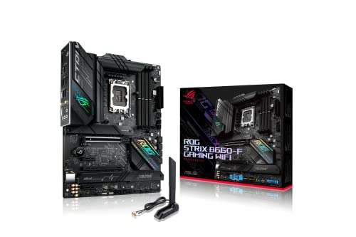 Carte mère Asus ROG Strix B660-F Gaming WIFI - LGA 1700 (Intel B660, ATX, DDR5 Memory, PCIe 5.0, WiFi 6, 3x M.2, Aura Sync)