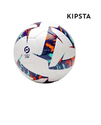 Ballon de Football Ligue 2 BKT Officiel Replica 2022 - Blanc, taille 5